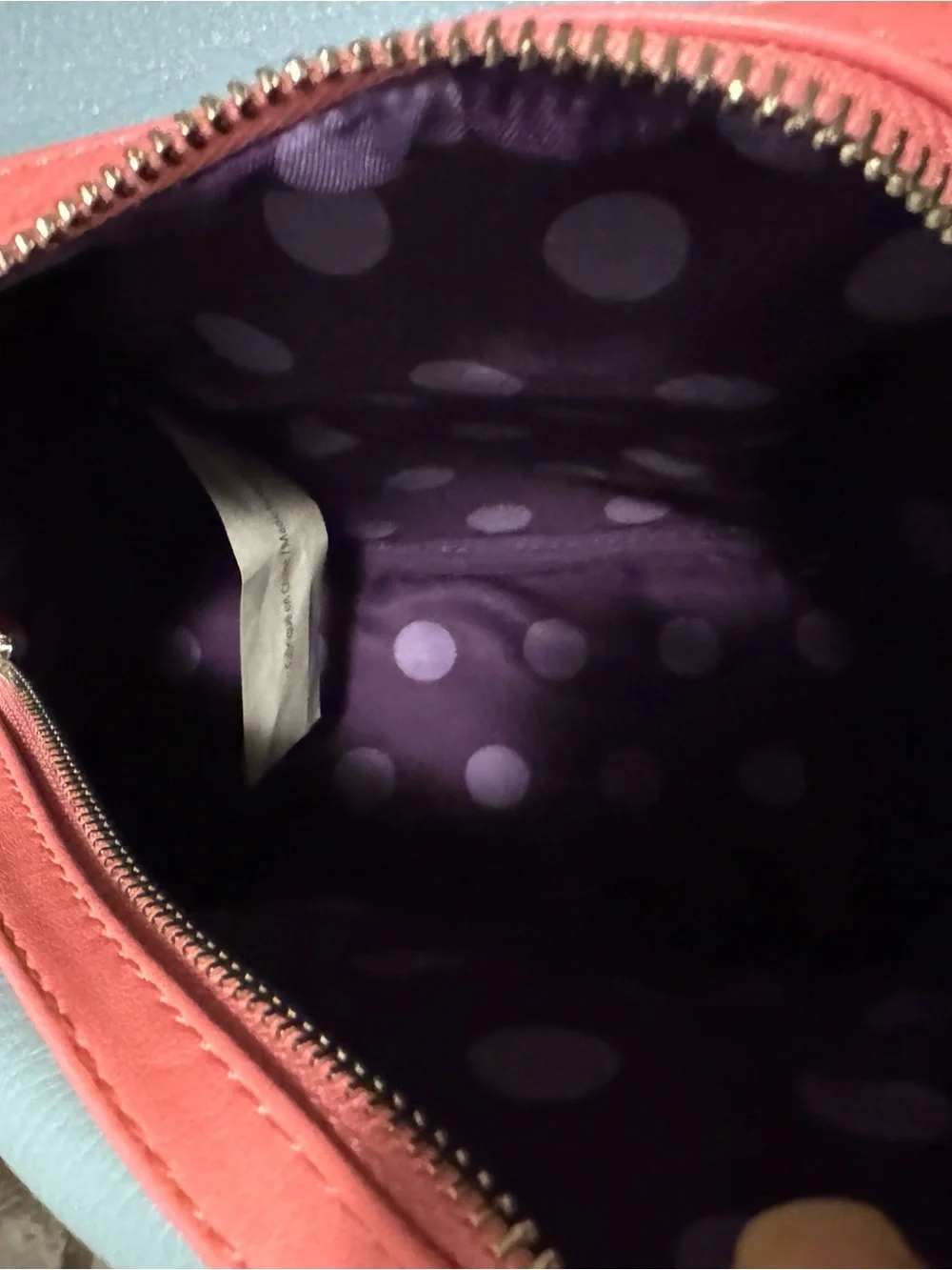 Loungefly Blue, Pink & White Polka Dot Mini Backpack